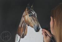 Pferdeportrait in Öl malen lassen Pferd malen lassen